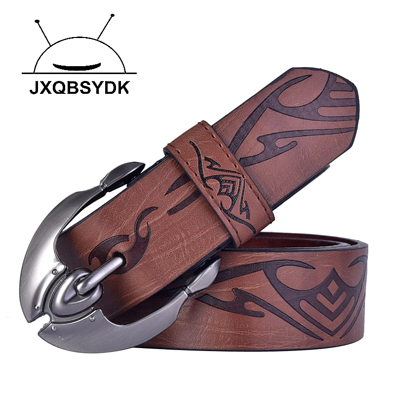 

2021 Luxury Belts for Men Retro Cowboy Pin Buckle Designer Belts Men High Quality PU Male Belts