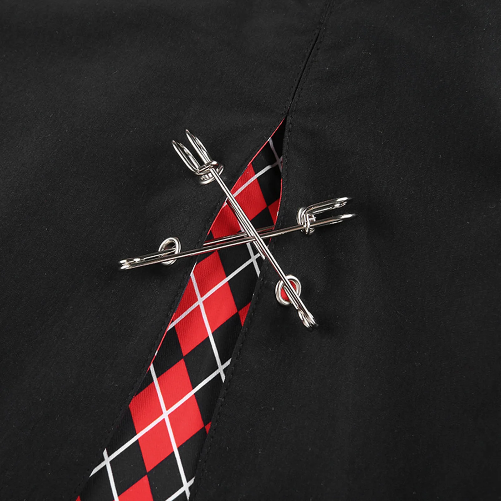 

stitching Slit skirt woman Retro diamond plaid print A-Line short Skirt side zipper metal Hasp buckle summer lady mini Skirt