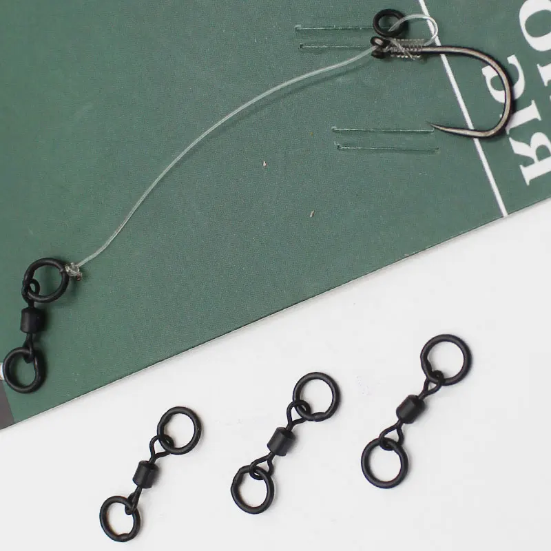 20 шт. аксессуары для ловли карпа из высокоуглеродистой стали двойные поворотные