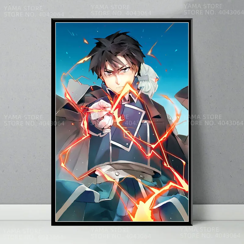 J170 цельнометаллический альхимик классический японский аниме настенная Картина
