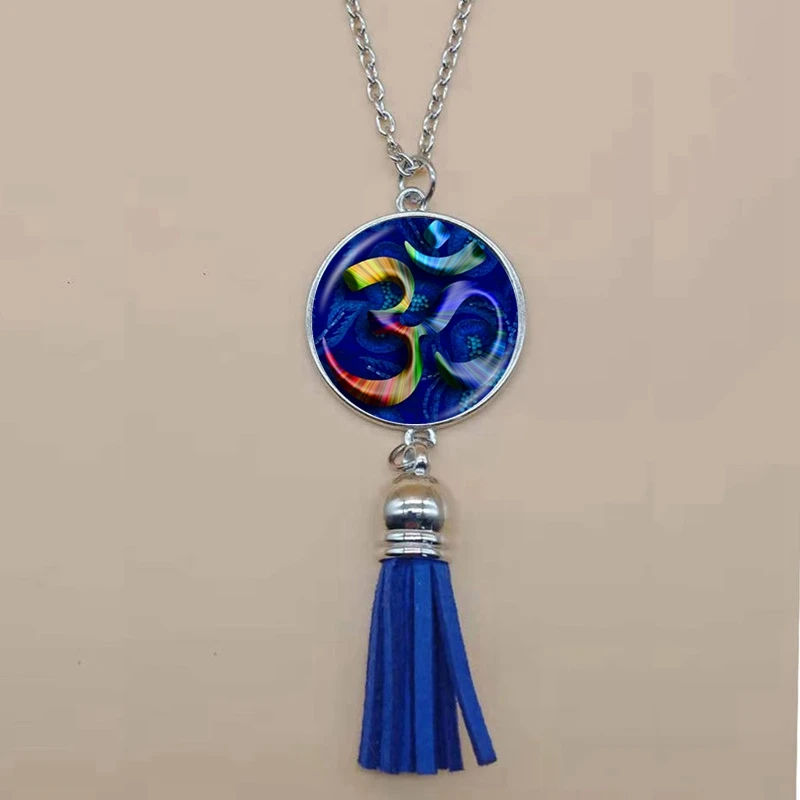 Модное ожерелье с подвеской ювелирные изделия Чакра Кисточкой Мандала