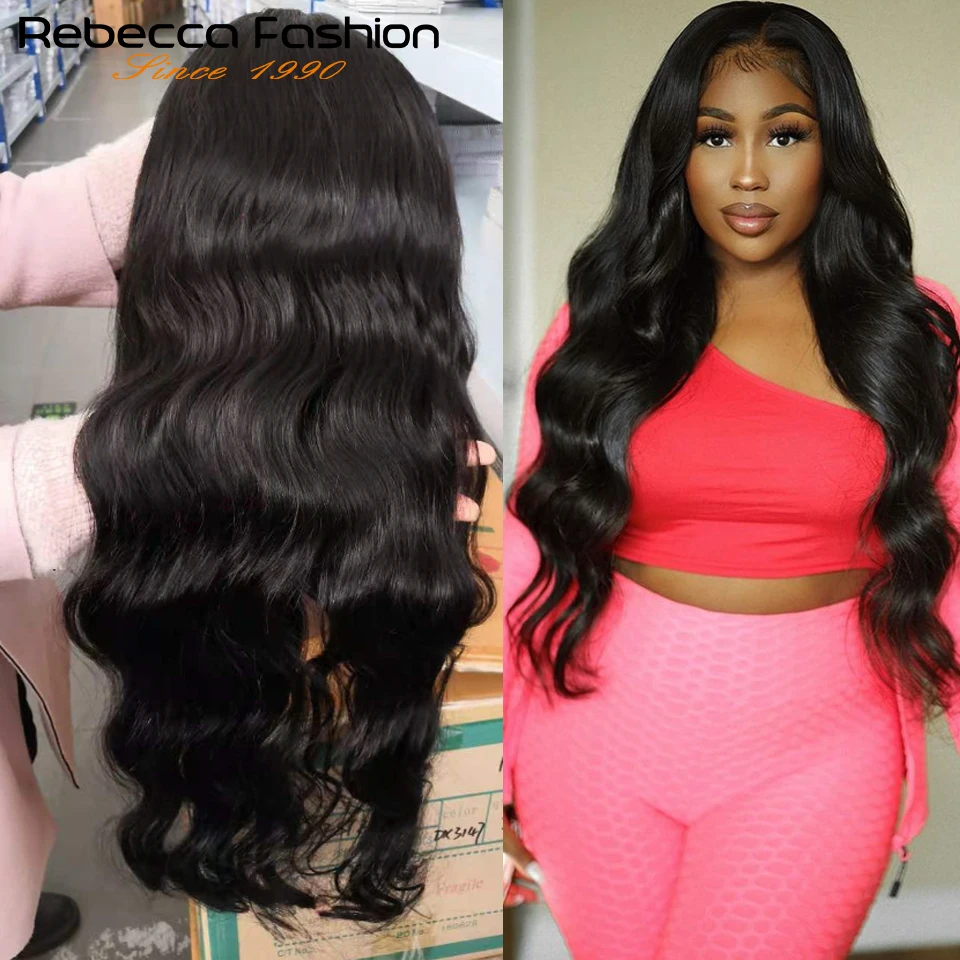 

Brazilian Body Wave 360 Lace Frontal Wig Pre Plucked HD Transparent Lace Human Hair Wigs 30 Inch Lace Front Wig For Women 180%