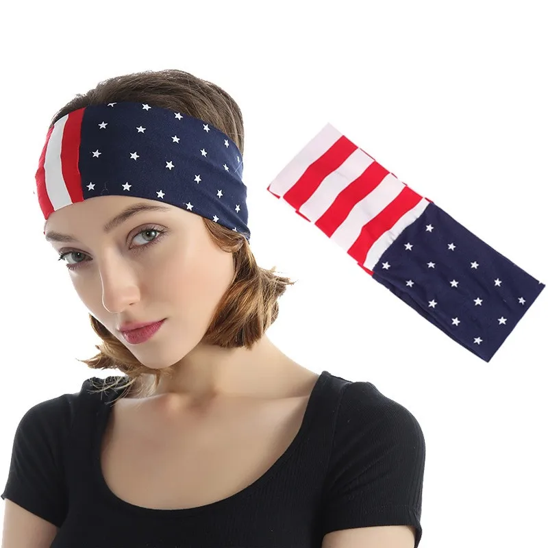 Женская обувь с изображением американского флага тюрбан из хлопка повязка на