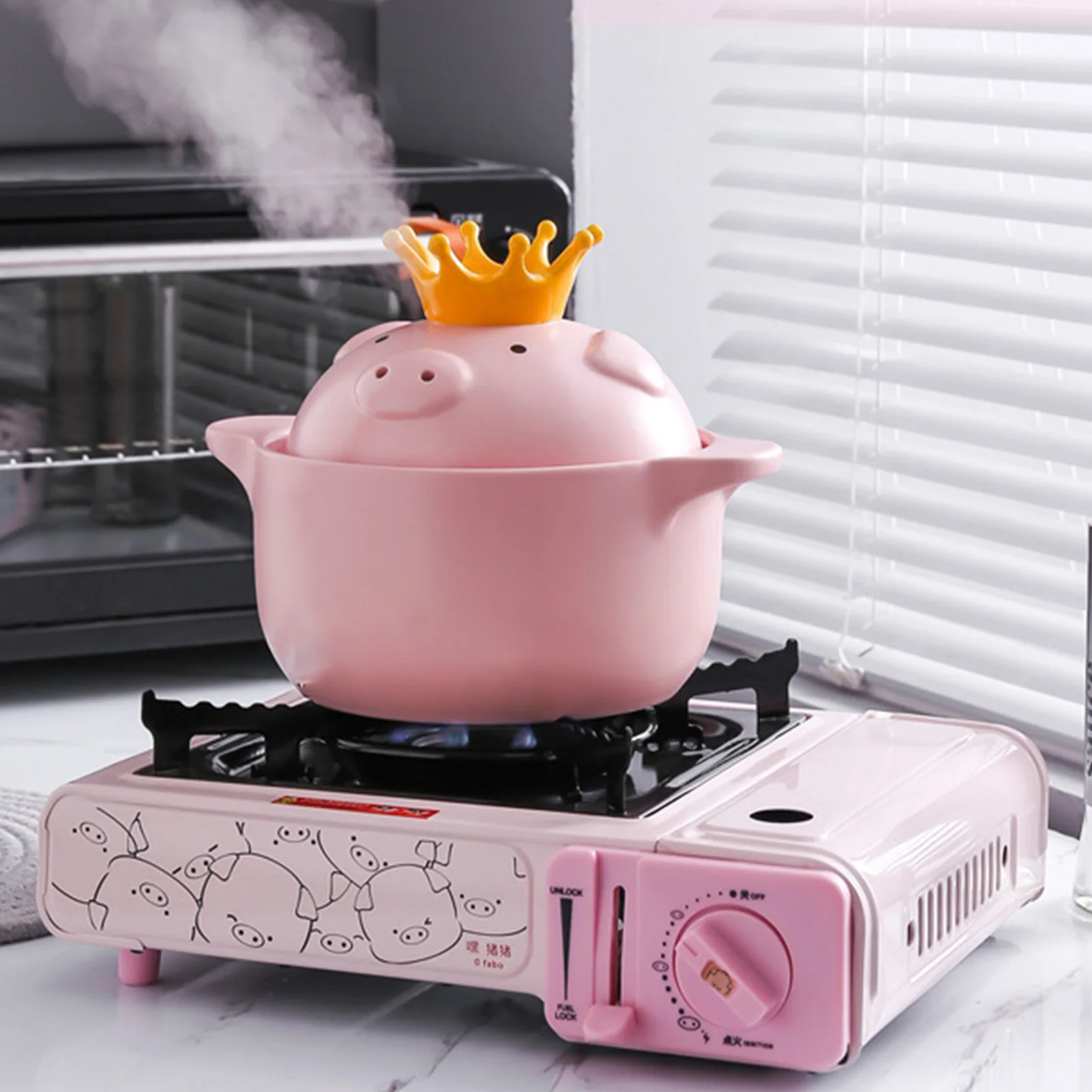 Портативная Кассетная плита Hey Pig портативная газовая для барбекю открытого