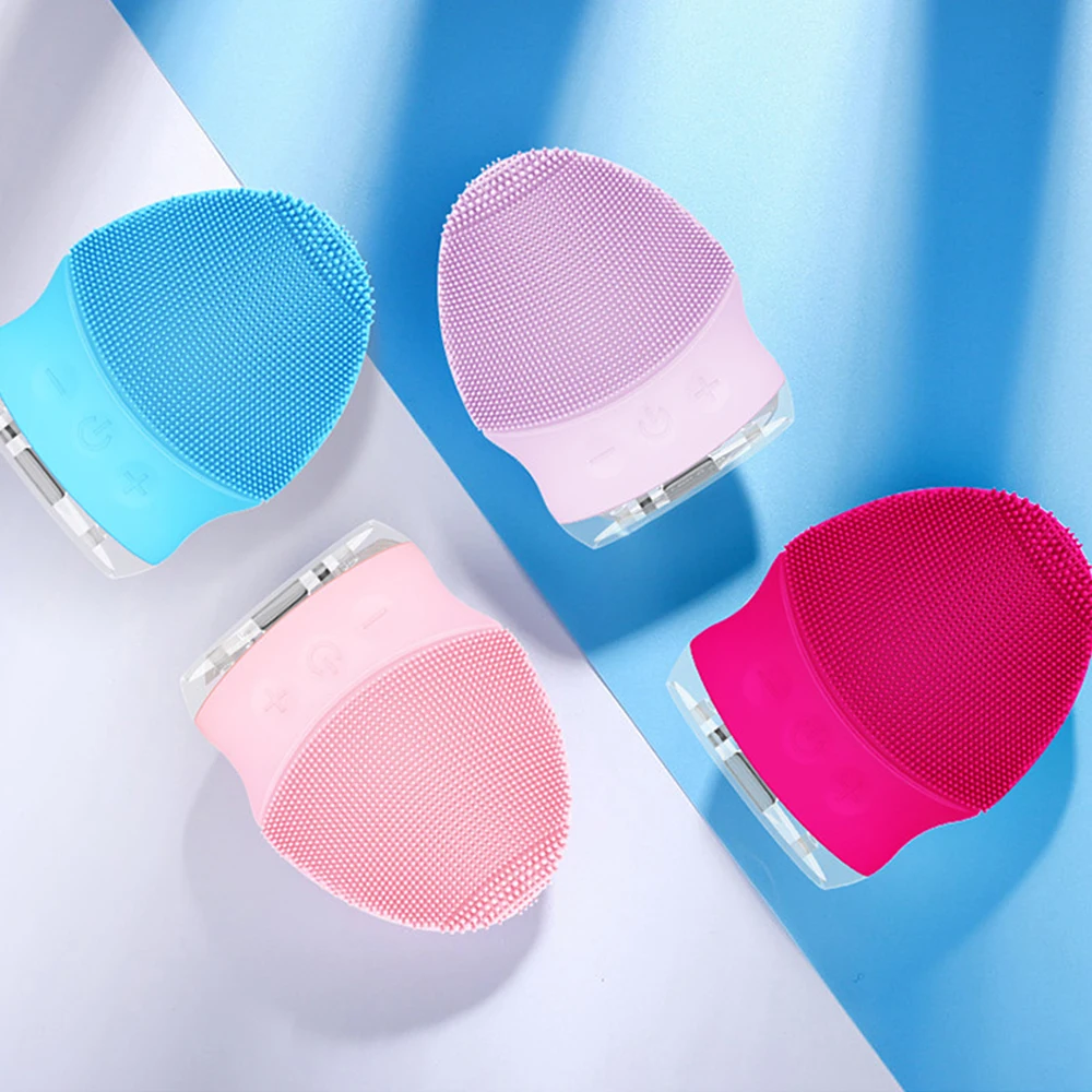 Sonic электрическая щетка для чистки лица Mijia Smart Водонепроницаемая силиконовая Массажная мойка уход за лицом очиститель перезаряжаемый дропшиппинг