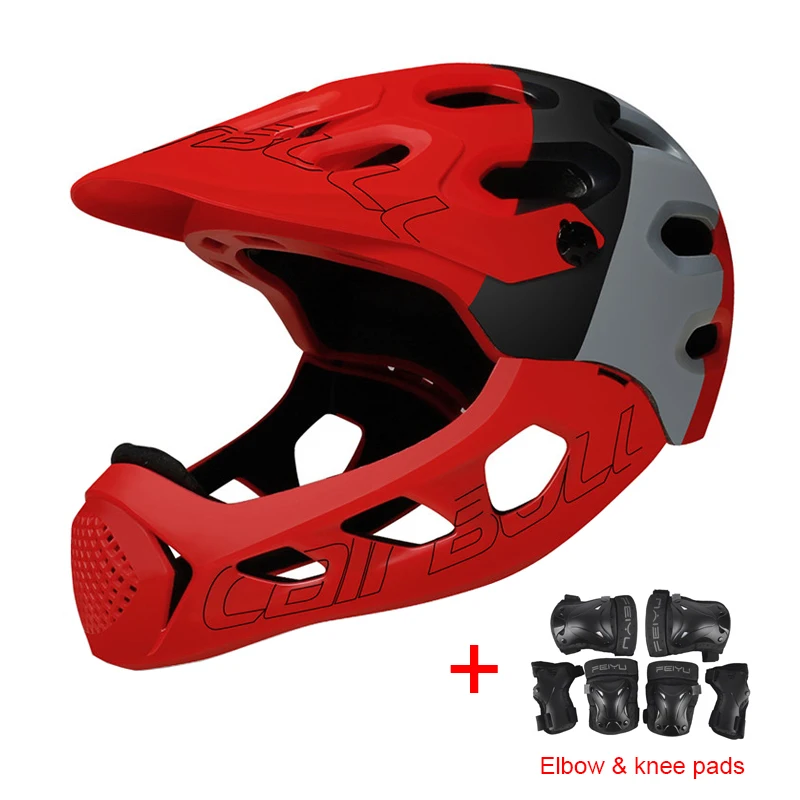 TRAIL DH MTB велосипедный шлем со съемной защитой подбородка и налокотником наколенник анти-ударный скейтборд дорожный горный велосипед велосипедный шлем