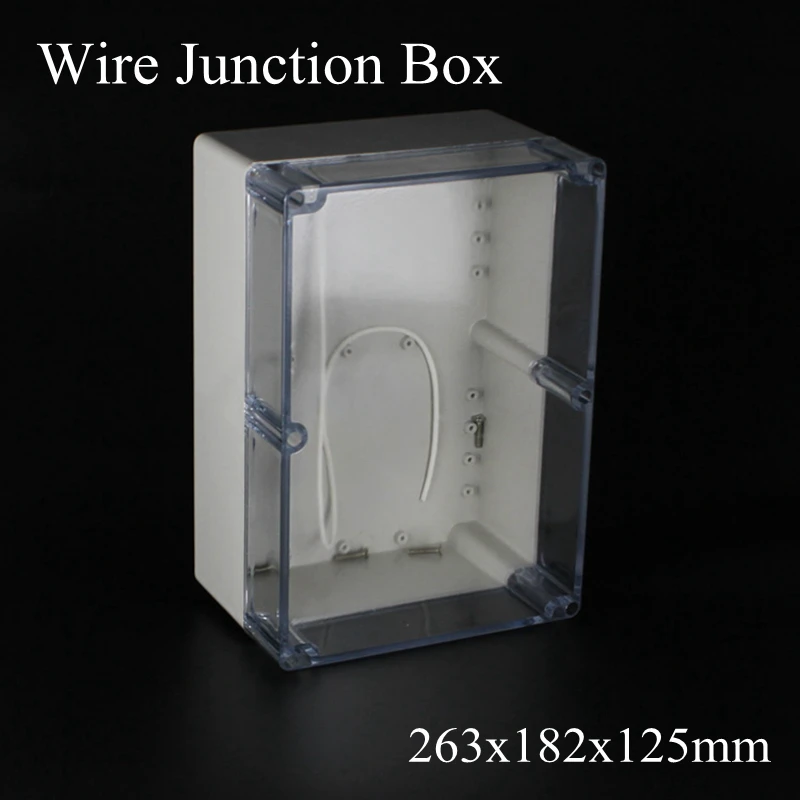 263x182x125 мм ABS IP65 водонепроницаемый пластиковый зеркальный прозрачный корпус прозрачный чехол для электронного терминала