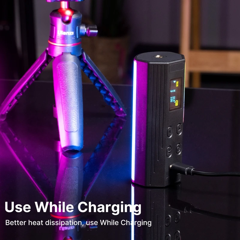 Светодиодная RGB лампа Ulanzi для видеосъемки цветной магнитный ручной светильник с