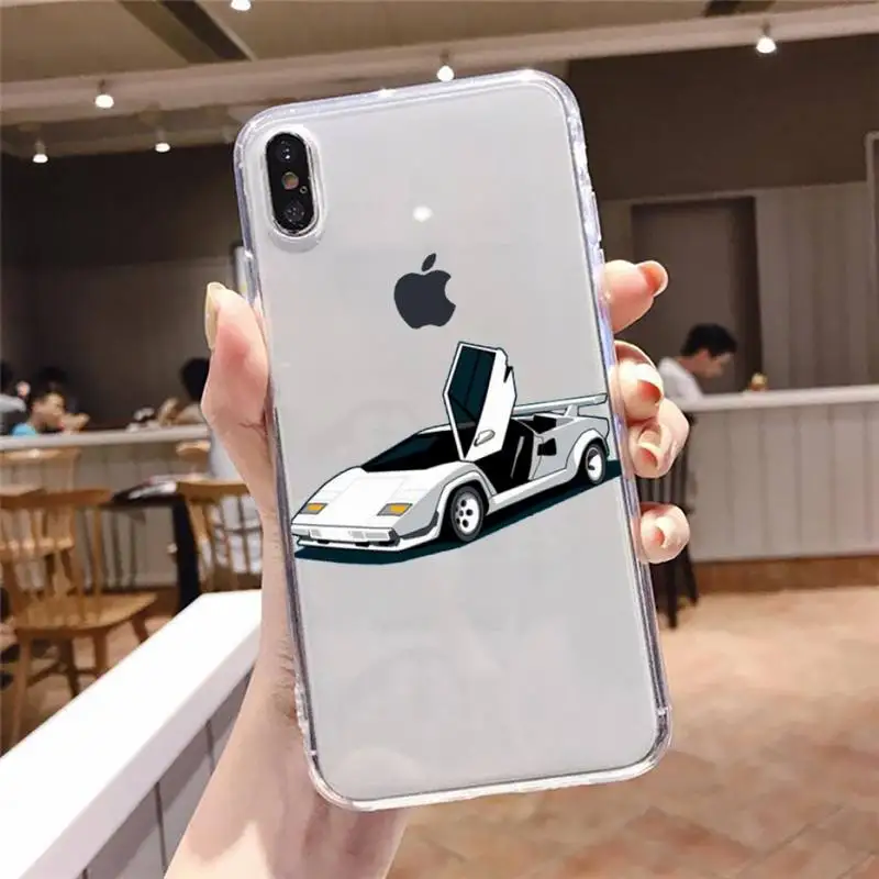 

JDM Sports Cars Phone Case Transparent soft For iphone 5 5s 5c se 6 6s 7 8 11 12 plus mini x xs xr pro max