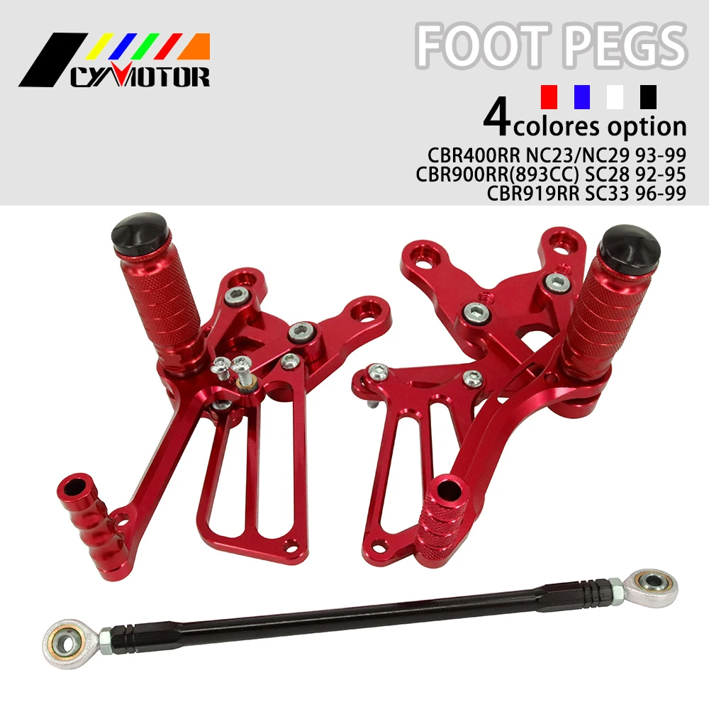 Мотоциклетные алюминиевые наборы задних подножек Регулируемые подножки педали