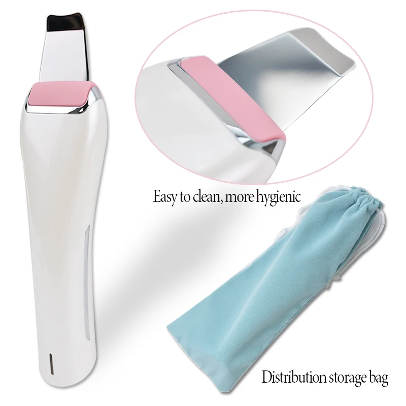 Ультразвуковой ионный Скруббер кожи очищающее средство для лица вибрации маска