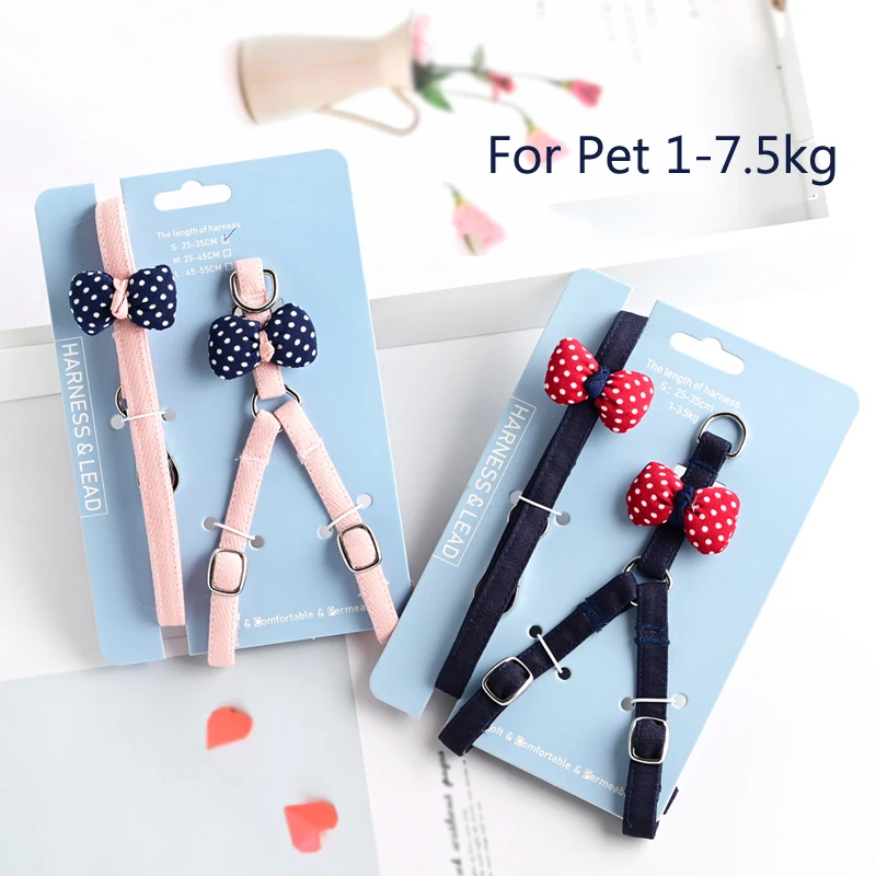 Микки красные жгуты для собак щенков кошек животных с поводком набор хлопковых