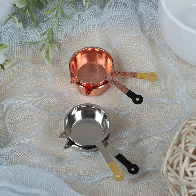 

1/12 Scale 3pcs Dollhouse Miniature Metal Pot Boiler Cooking Pot Kitchen Toy For Dollhouse Decals
