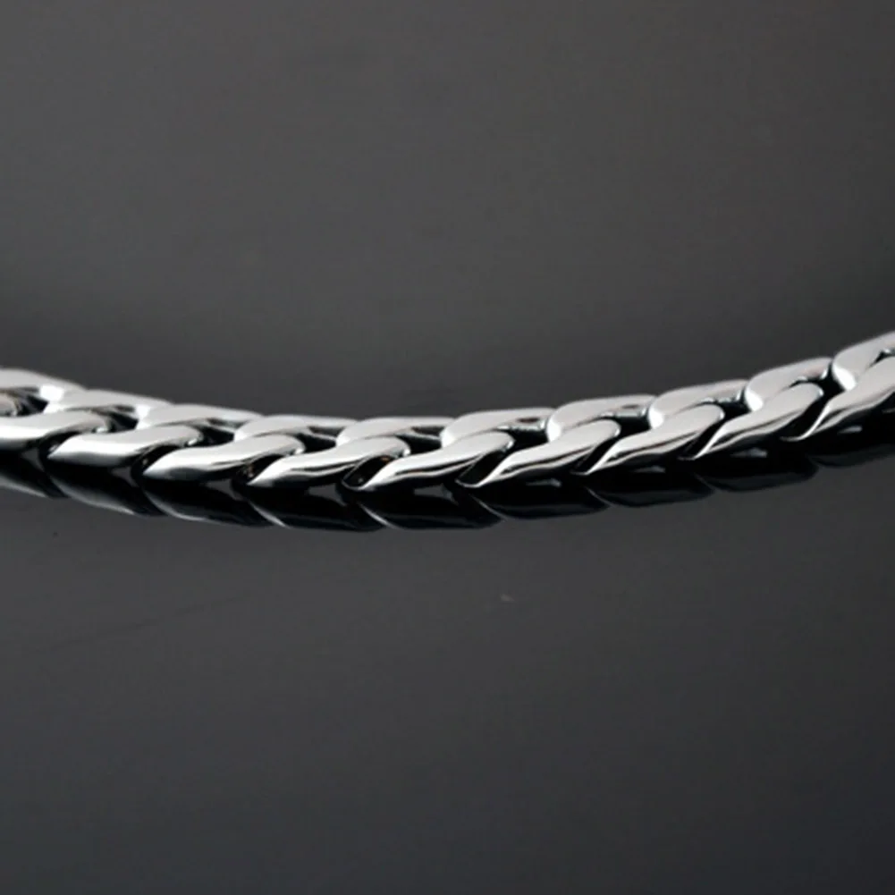 Мужское ожерелье плетеная Поворотная продолговатая широкая модная цепочка