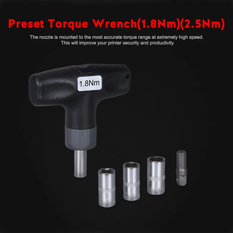 preset torque wrench for 7mm 8mm 9mm 3d printer parts nozzle v6 mk8 mk10 nozzle free global shipping