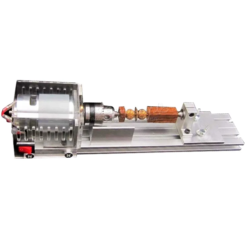 

Mini Micro Beads Polishing Lathe Cutting Car Machine DIY Woodworking Turning-lathe