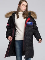 new 2021 winter fashion womens duck down coat couples warm parkas female long jacket real fur hooded red black plus big size