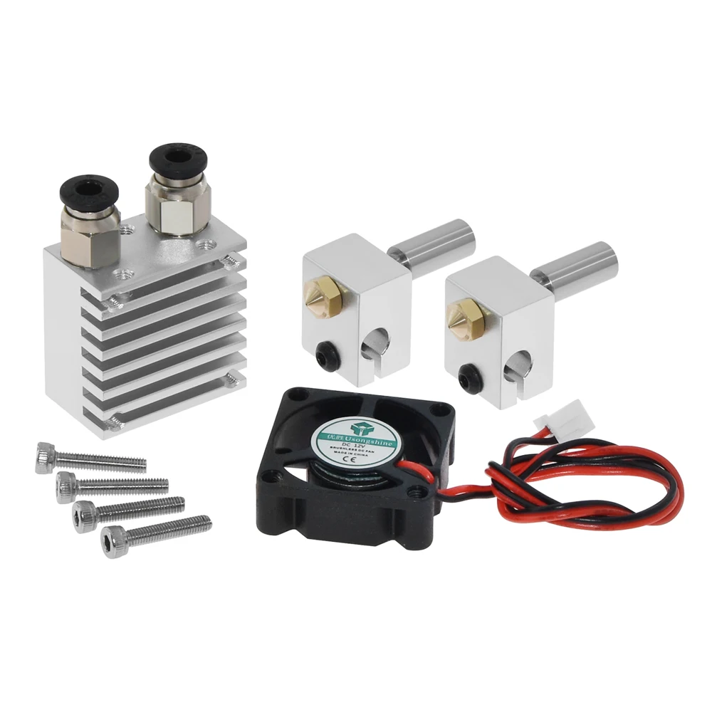 Набор для экструдера 3D Chimera Hotend 2 в OUT многоэкструзионный полностью металлический