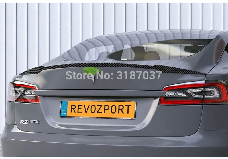Задний спойлер из углеродного волокна для Tesla Model S Sendan 4 Door 2014 2015 2016|Спойлеры и