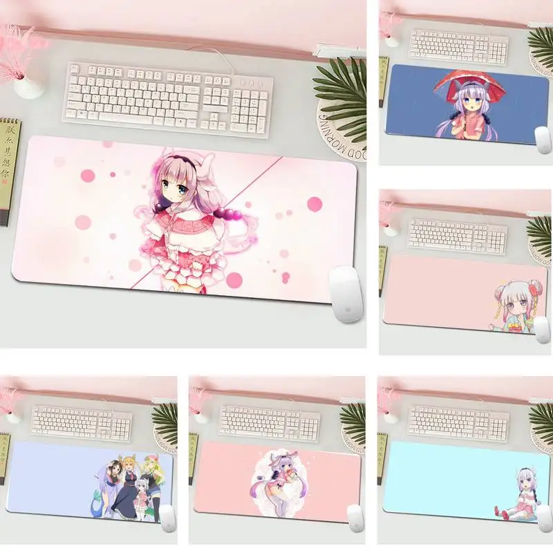 

Miss Kobayashi's Dragon Maid Kanna Kamui Rubber Mouse Mousepad XL Large Gamer Keyboard PC Desk Mat Computer Tablet Mouse Pad