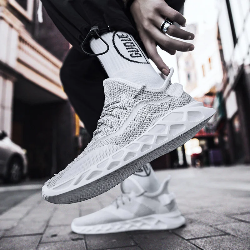 

Sneakers 2020 Fashion Men Casual Shoes Man White Sneaker Shoe Summer Breathable Black Fashionable Sports