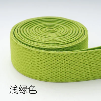 20mm light green 5 метров 20 мм Цветные нейлоновые высокие эластичные ленты для одежды брюки для шитья нижнее белье штаны бюстгальтер резиновая одежда аксессуары DIY - Цвет: 20mm light green