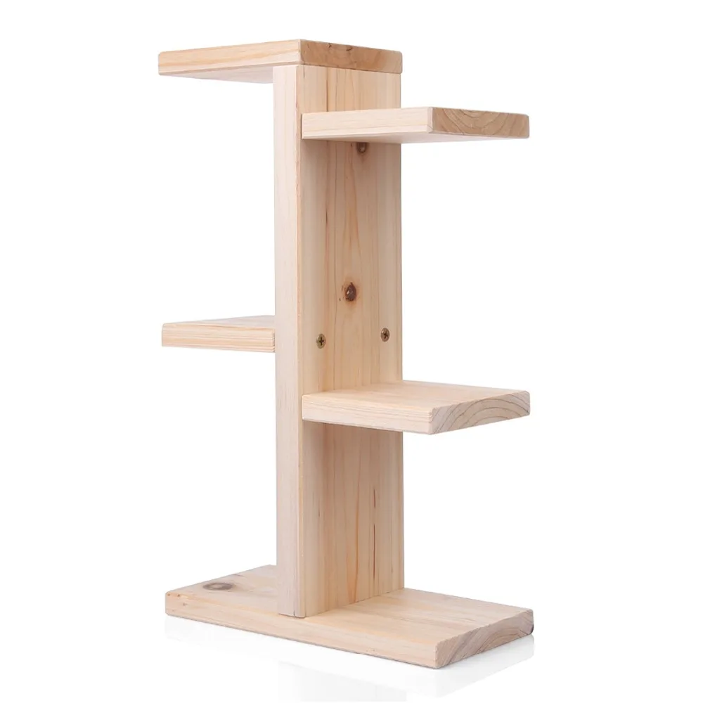 Мини настольный твердый деревянная полка для хранения прочный офисный