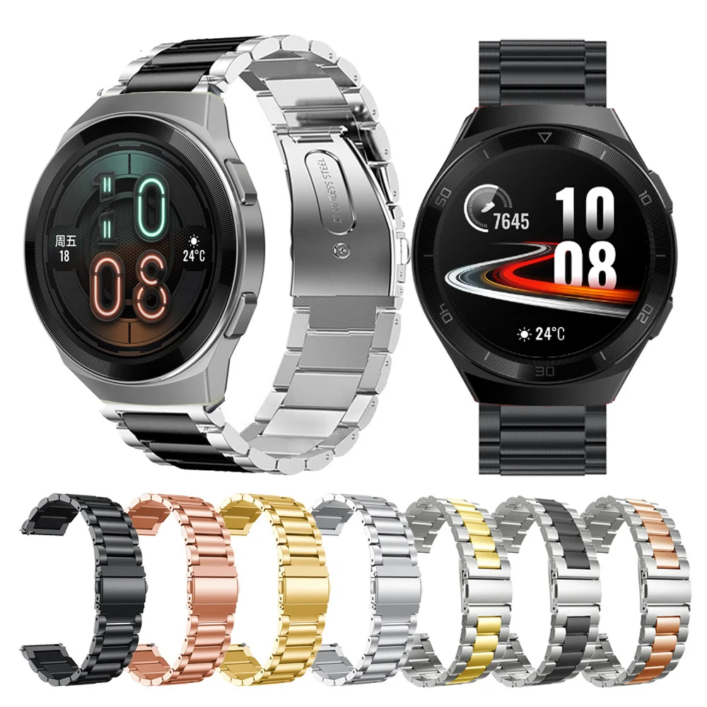 

Metal Strap For Watch Gt2e Gt2 46mm 42mm Stainless Steel Bands Bracelet For Accessories 22mm