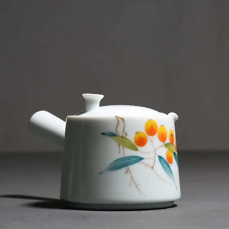 Маленький керамический чайник ручной росписи 160 мл | Дом и сад