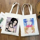 Сумка-тоут женская холщовая, саквояж на плечо с рисунком бабушки аниме манги Наны Осаки и РЕН хонджо, повседневная сумочка в стиле Харадзюку