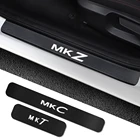 Автомобильные аксессуары для Lincoln MKZ MKT MKC NAVIGATOR CONTINENTAL MKS MKX AVIATOR 4 шт. наклейки на пороги автомобиля из углеродного волокна