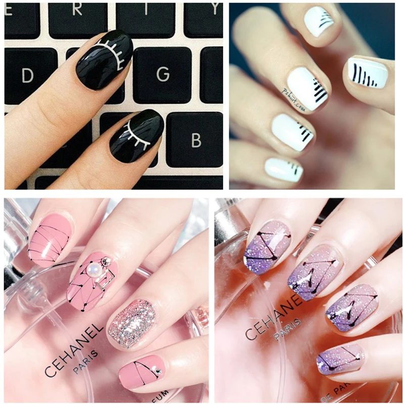 Кисть для дизайна ногтей 3 шт./компл. Хрустальная акриловая тонкая ручка-лайнер