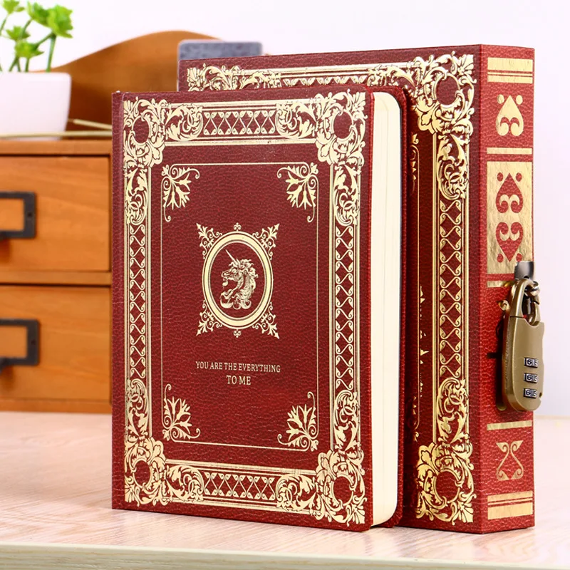 HUOBAN Box Lock notebook A5 блокнот в твердом переплете винтажный Дневник 1 шт|Записные