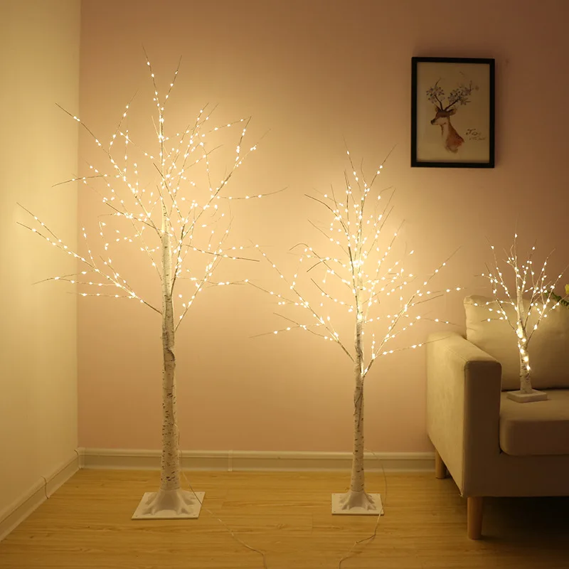 Рождественские новые огни для березы искусственные дерева декоративные