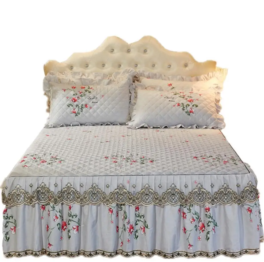 Элегантный розовый комплект с юбкой принцессы кружевное покрывало цветочным