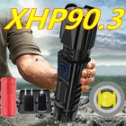 Мощный светодиодный фонарь XHP90.3, Аккумуляторный тактисветильник онарь с зарядкой от USB, мощный светильник для кемпинга и езды, 2020, 2665018650