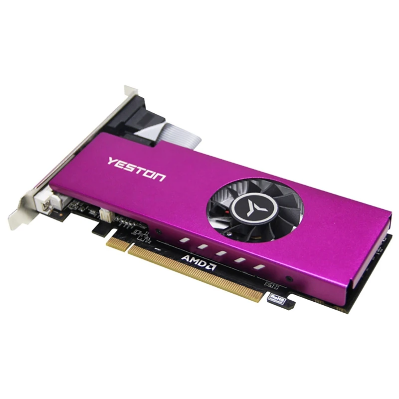 

Yeston RX560 4G Графика карты D5 LP 1200/6000 МГц 4G/128 бит/GDDR5 настольный компьютер половинной высоты видеоигр Графика карты