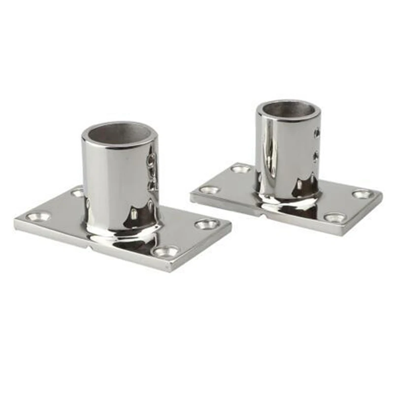 

Boat Hand Rail Fitting-90 Degree Rectangular Base-Marine 316 Stainless Steel Usd By Boats/Awning