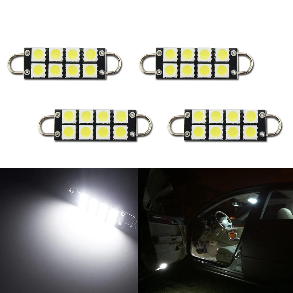 2 пары белый 8-505050-smd 44 мм 211-2 212-2 214-2 578 светодиодный светильник с жесткой петлей для
