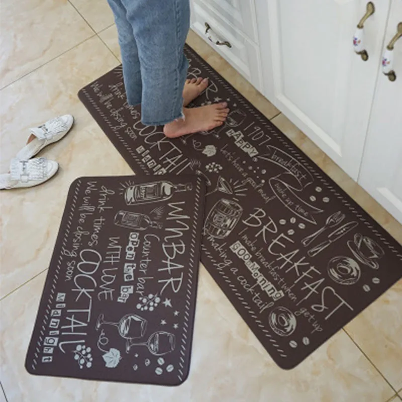 

Home Decoration PVC Kitchen Mat European-style Waterproof and Moisture-proof Home Bedroom Carpet Oil-proof and Waterproof