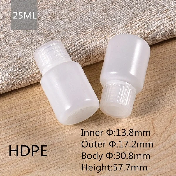 25ml Пустой из ПВП бутылка узкий рот твердый пластиковый контейнер для жидкости, лосьона, косметической упаковки бутылки пищевой - Цвет: 25ml