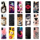 Чехол для Samsung A02s, мягкий силиконовый чехол для телефона Samsung Galaxy A02s, Мягкий бампер из ТПУ с милым рисунком, A 02 s A02 s