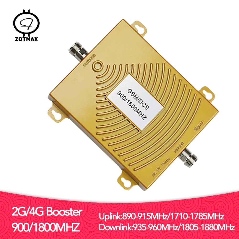 ZQTMAX LTE 2g 4g усилитель сотовой связи gsm dcs сигнала 900 1800 повторитель для сотового
