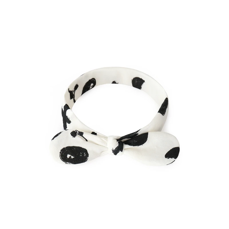 Аксессуары для волос маленьких девочек хлопковые повязки на голову с бантом и