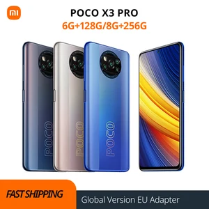 xiaomi poco x3 pro global version snapdragon 860 xiaomi smartphone 120hz dotdisplay 5160mah 33w nfc quad ai camera free global shipping