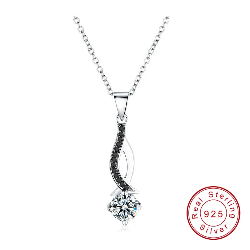 Женское ожерелье с подвеской из серебра 925 пробы|Ожерелья| |