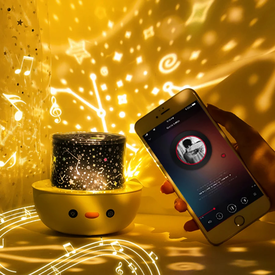 

Starry Sky Projector Night Light Star With Remote Adjust Volume Animal Night Lamp Cartoon Pattern LED Projection Lights Gifts