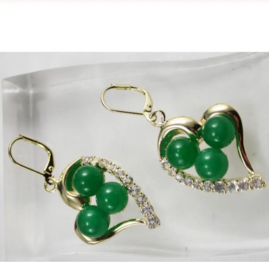 

Hot Sell 8MM Dark Green Jewelry Drop Earring