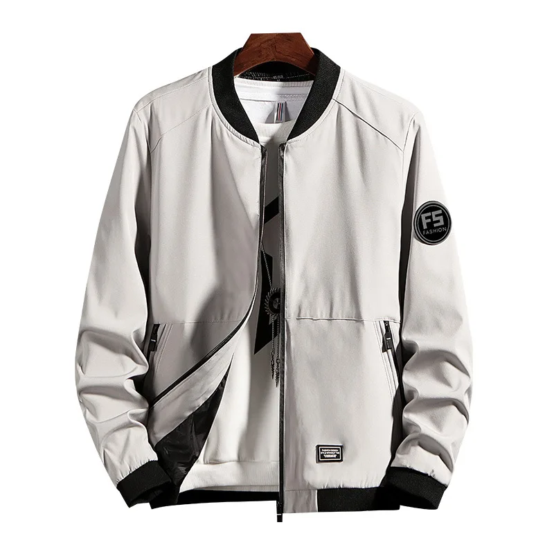 

men s jacket 2021 autumn Korean tooling Baseball Jacket men s casual men s clothing wholesale