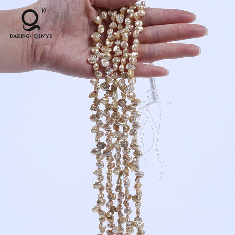 Ювелирные изделия Daking пряди из натурального пресноводного жемчуга цвета